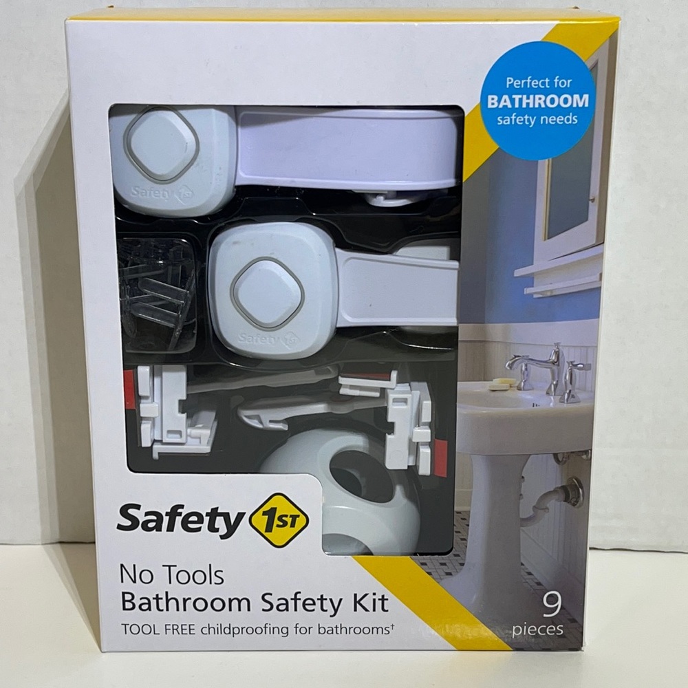 Safety 1st No Tools Childproofing 9 Piece Bathroom Safety Kit